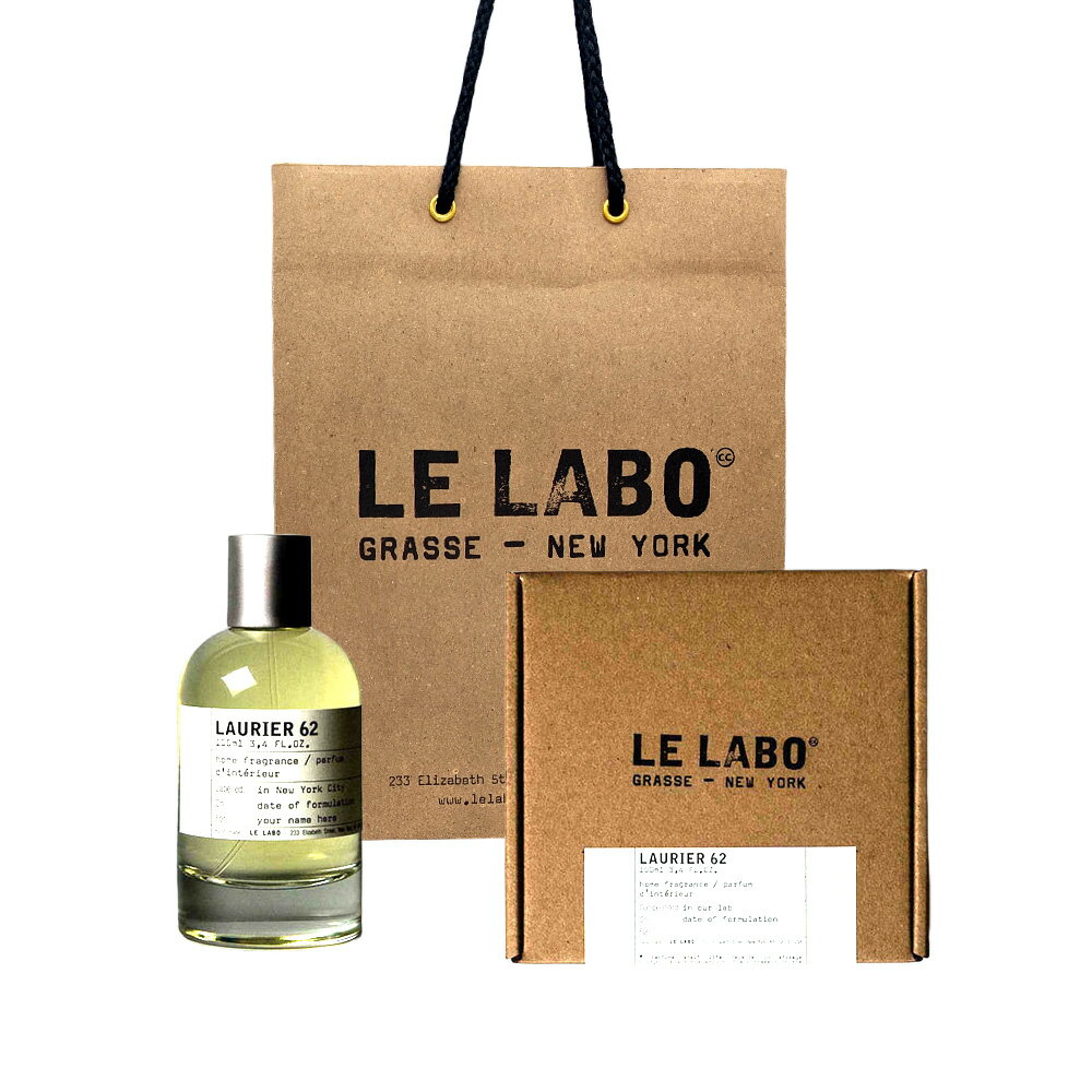 Rakuten - ル ラボ （Le labo）LAURIER 62 (ローリエ 62) 100ml/ ホーム フレグランス 【公式BOXラッピング】ショッパー付き プレゼント ギフト