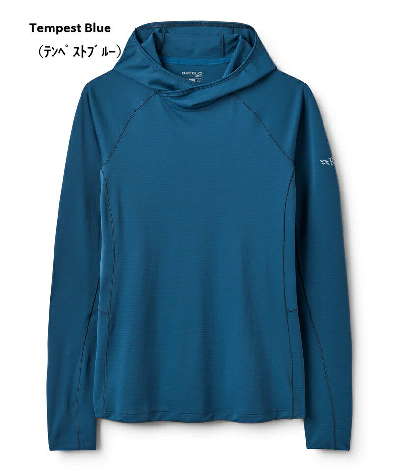 Rab（ラヴ）Sonic Hoody Wmns（フォース フーディ ウィメンズ）QCC-52 ウィメンズ 長袖 速乾性・吸汗性・防臭加工 ランニング トレイル