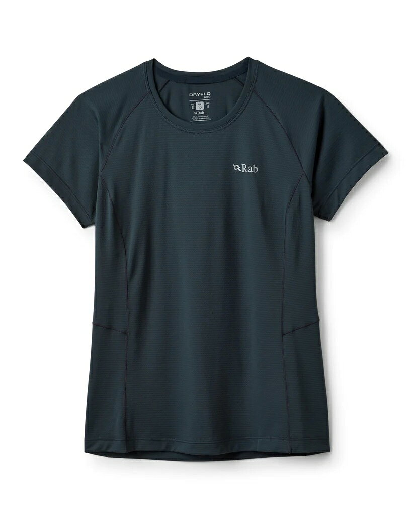 Rab（ラヴ）Sonic Tee Wmns（ソニック ティー ウィメンズ）QCC-56 ウィメンズ 半袖 速乾性・吸汗性・防臭加工 ランニング トレイル