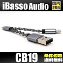 iBasso Audio CB19 アイバッソ オーディオ セパレートパワーOTGケーブル USB Type-C to Type-C タイプC USB-A ドングルDACへ給電アダプタ プラグ 音質向上 高耐久 ポータブルDACアンプに 銀メッキ銅ケーブル