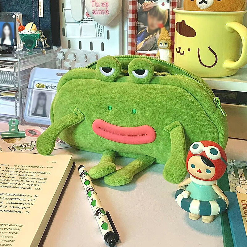 送料無料 蛙 ペンケース かわいい カエル 筆箱 筆入れ ペン収納 ぬいぐるみ 動物 ペンポーチ コスメポーチ 軽量 文具収納ポーチ 小物入れ 癒し系 文房具 小物 グッズ 雑貨 小学生 中学生 高校生 面白い 入学祝い プレゼント インスタ映え 楽天海外通販 heysiria-10007314 Heysiria サンプル画像3