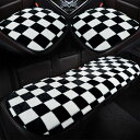 送料無料 車用 シートカバーセット 前座席用2枚+後部座席用1枚 秋冬 チェック柄 カーシートカバー 座布団 シートクッション 座席シート 軽自動車/普通車 楽天海外通販