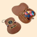 送料無料 ギターピック携帯ストラップ guitar ギター型 ギターピックケース ホルダー 大容量 収納 レザー デコ かわいい おしゃれ 軽量 コンパクト 携...