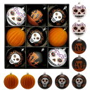 送料無料 ハロウィン飾り ハロウィンボール 直径8cm 9個セット かぼちゃ どくろ 髑髏 飾り オーナメント ハロウイン グッズ ツリー飾り 部屋 喫茶店 店舗 ボール飾り 楽天海外通販