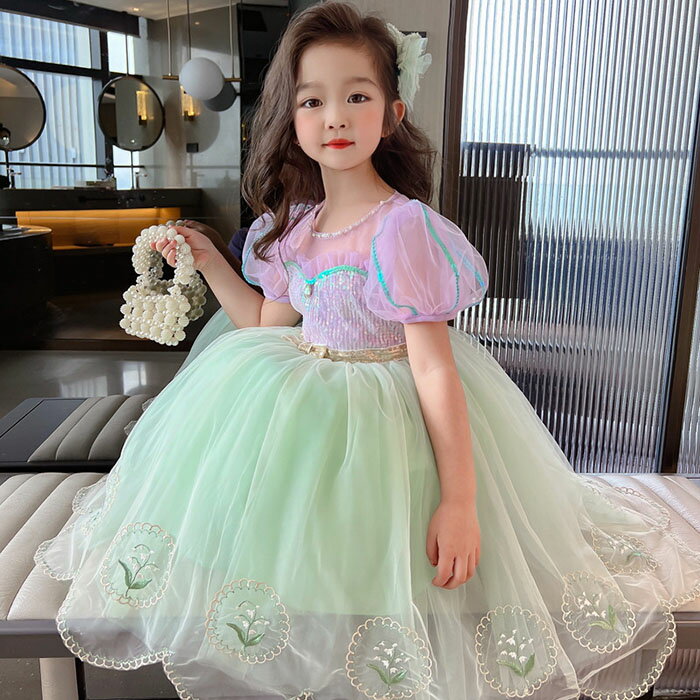  qhX OhX vZXhX nEB q ̎q LbYs[X tH[} princess dress 110/120/130/140/150/160cm w t \  ̎qp  yVCOʔ