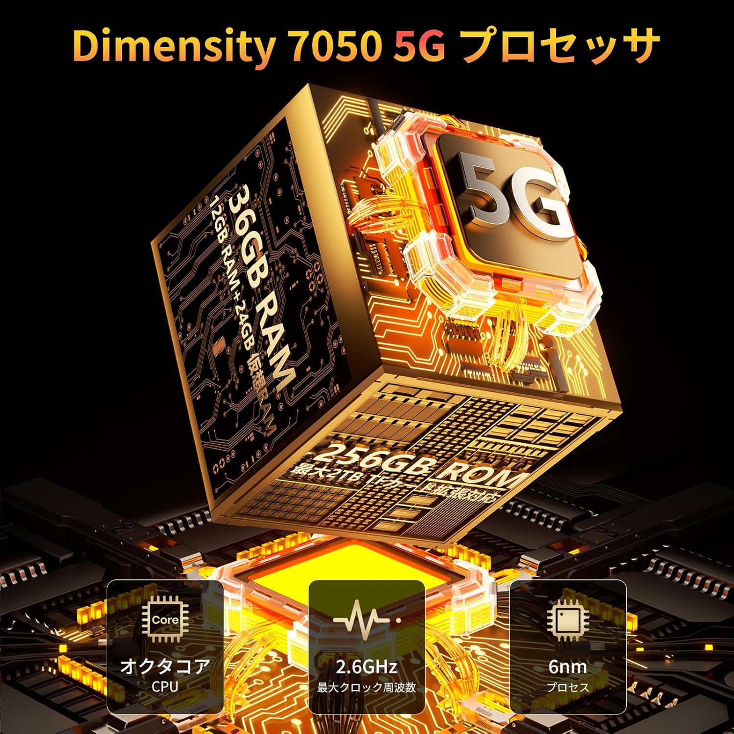 【SS限定で48,900円＆エントリーで最大P9倍！】「5G対応」FOSSiBOT F113 SIMフリー スマホ 本体 36GB RAM+256GB ROM 2TB拡張可能 20000mAh大容量バッテリー Android 15 スマホ タフネススマホ 防水防塵耐衝撃 6.78インチ FHD+ 大画面 アンドロイドスマホ 新生活 - Image 2