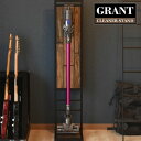 GRANT コードレス スティッククリーナー スタンド grcs-270 幅27.3cm 奥行37.5cm 高さ132.5cm 天然木 背面 棚 立てかけ ブラケット 底板 ストッパー 安定 収納 簡単 組み立て 【BBハウス】