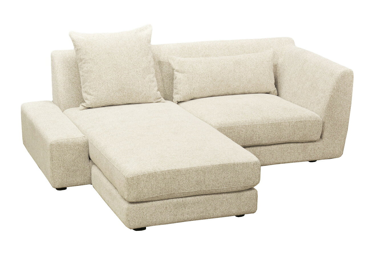 商品説明 商品名 PANORAMA 06 5WAYソファ セット内容 5WAYソファ R または 5WAYソファ L、ピロークッション2個 サイズ 【5WAYソファ R】W176×D88/155×H70（SH40）cm 【5WAYソファ L】W176×D88/155×H70（SH40）cm 【ロータイプ時】H61.5・SH31.5cm 材質 張地：ファブリック 脚部：天然木 カラー シート：CHIV 本体：CHIV ピロー：CHIV 脚：DBN・NA・N・BK 仕様 座面を組み替えることで5通りのレイアウトを楽しめるコンパクトソファです。 カウチスタイル、左右反転カウチ、セパレートスタイル、ベッドスタイル、ロータイプへ簡単に組み替え可能。 付属のローアジャスターでローソファとしても使用できます。 ピロークッション2個付き。 備考 組立設置込み ご注意 ・モニターや閲覧環境により、実際の商品の色味と多少異なる場合がございます。 ・サイズには若干の個体差がございます。 ・掲載画像の小物・装飾品は商品に含まれません。PANORAMA 06 5WAYソファ コンパクト 組み換えソファ 各スタイル パノラマ065WAY　ソファ R パノラマ065WAY　ソファ L 寸法詳細 ーーーーーーーーーーーーーーーーーーーーーーー スタイル2 スタイル3 スタイル4 スタイル5