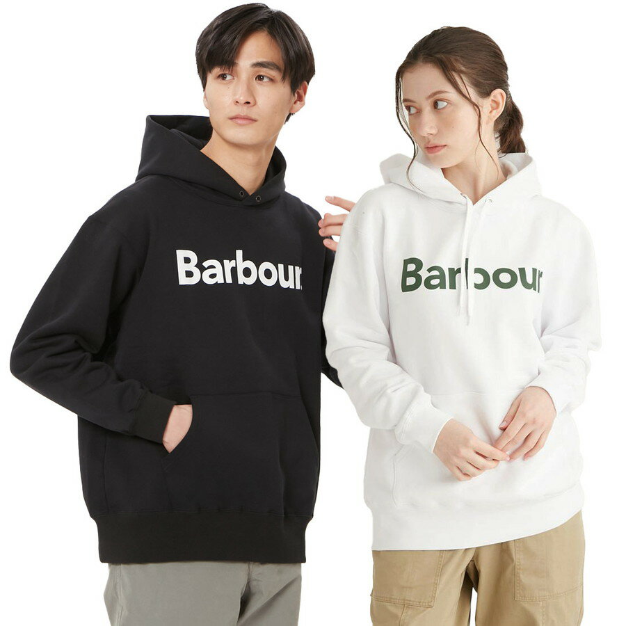 バブアー スウェット 長袖 ロゴ フード パーカー 241MOLG002 Barbour バーブァー バヴアー バブァー バブワー メンズ レディース