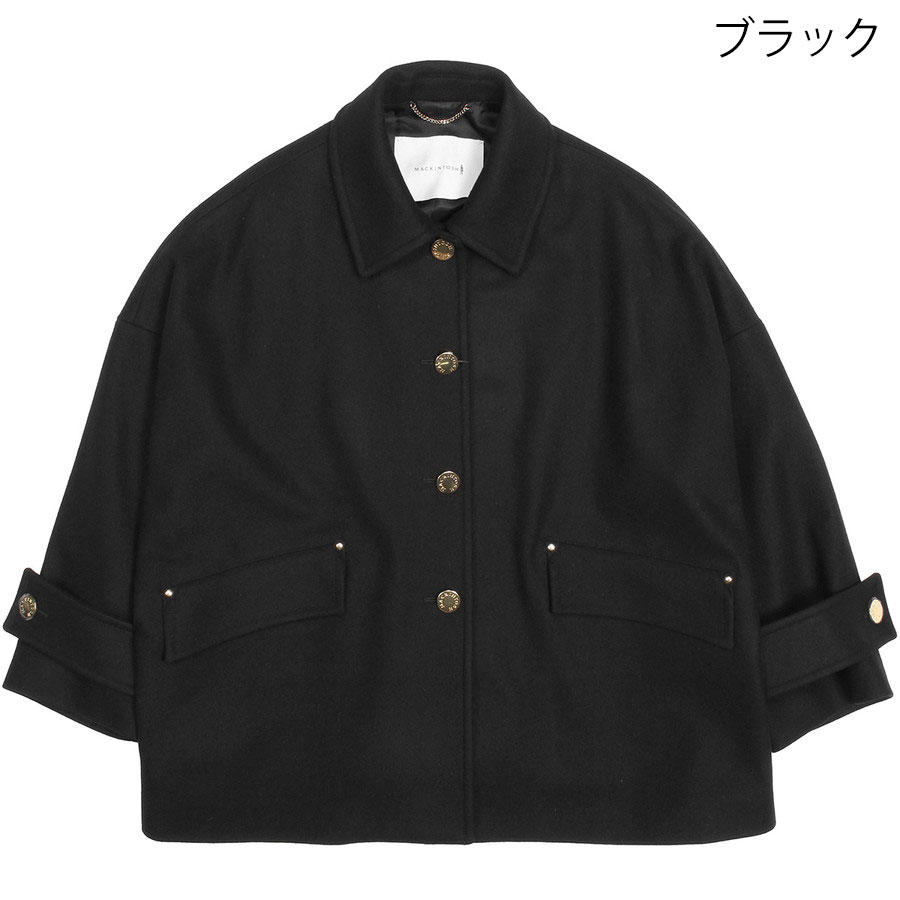 ☆未使用☆Mackintosh レディース コート サイズ8 ブラック Mackintosh（マッキントッシュ） ステンカラーコート コート HUMBIE MB