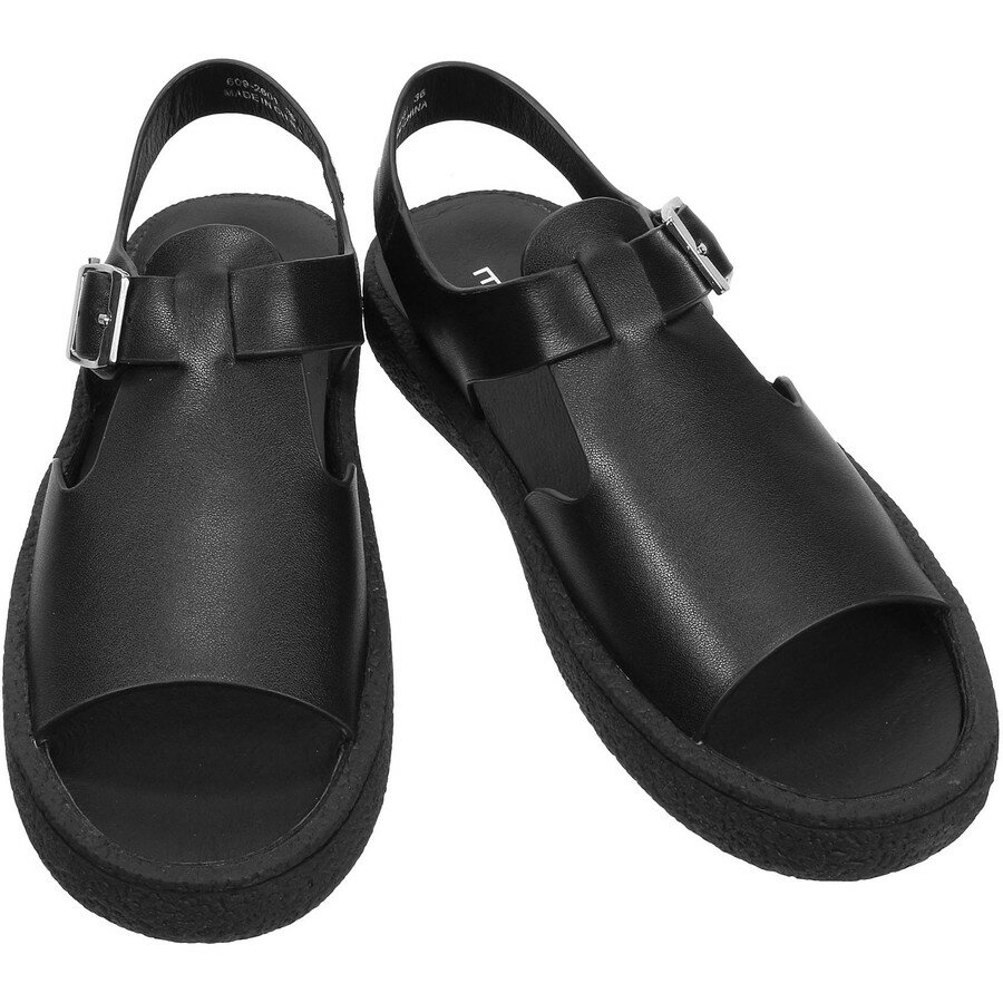 Rakuten - モヒ レディース 幅広Tストラップサンダル ネグロ Mohi Wide TStrap Sandals Negro 2-609-2601-SE ストラップ サンダル ブラック