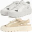 プーマ バスケット プラットフォーム トレース ライト ミュール Puma Basket Platform Trace Lite Mule レディース ウィメンズ 399153 399153_01 399153_02 womens サンダル スニーカー ローカット 厚底