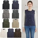 タイオン ダウンベスト レディース タイオン インナーダウンベスト W004 Taion クルーネックボタン インナー ダウンベスト Crew Neck Button Down Vest レディース ダウン ベスト