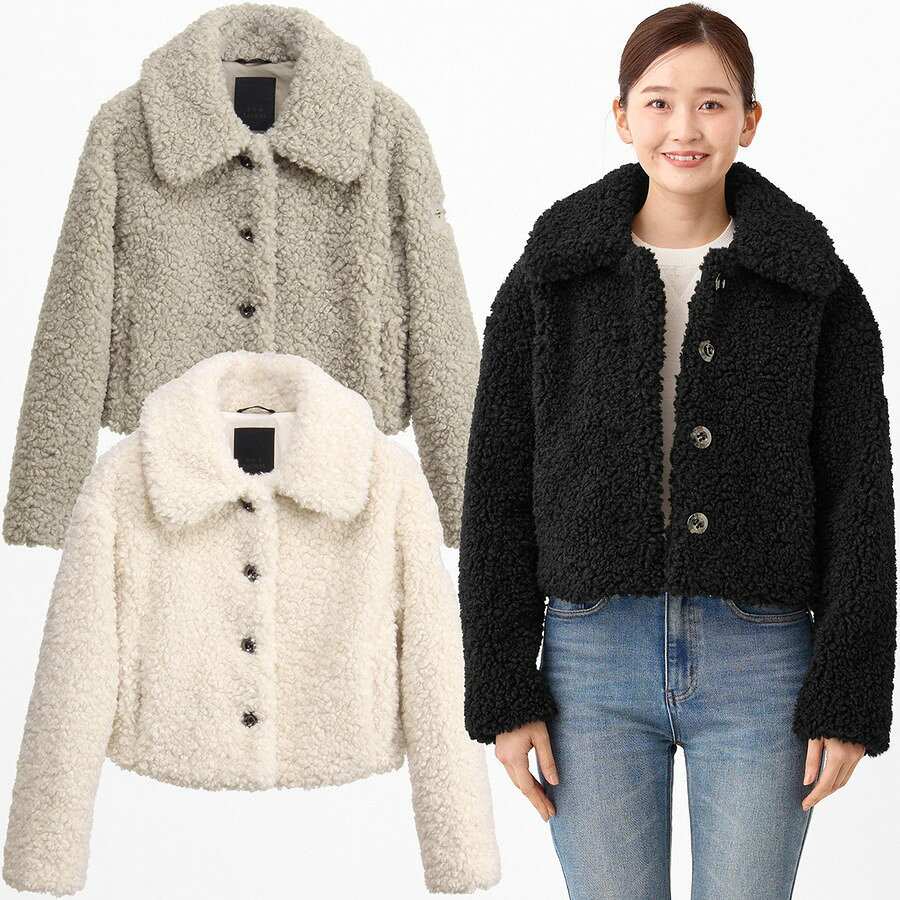 タトラス ママテータ Mamateta ボア ブルゾン Ljxa0043033588 Tatras ボアブルゾン ブラック ライトグレー アイボリー レディースのサムネイル