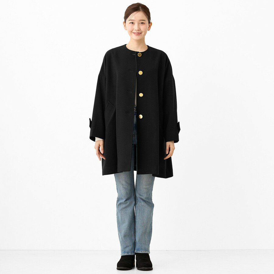 トラディショナル ウェザーウェア レディース ノーカラーコート マールトン モールトン Malton L252KGFCO0368ML Traditional Weatherwear ウールコート コート 3