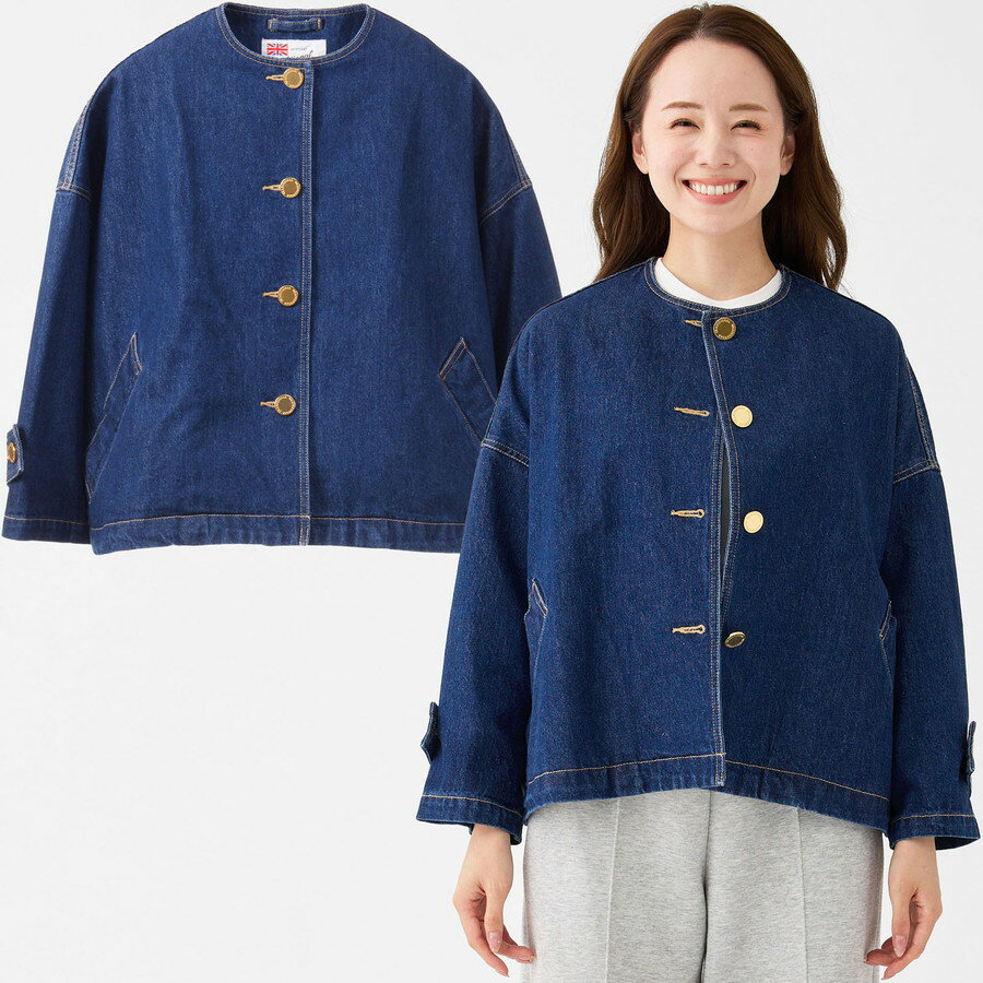 Rakuten - トラディショナルウェザーウェア レディース コート マールトン ノーカラーショートデニム Malton No Collar Short Denim L261CIFCO0469EJ Traditional Weatherwear ノーカラー ジャケット