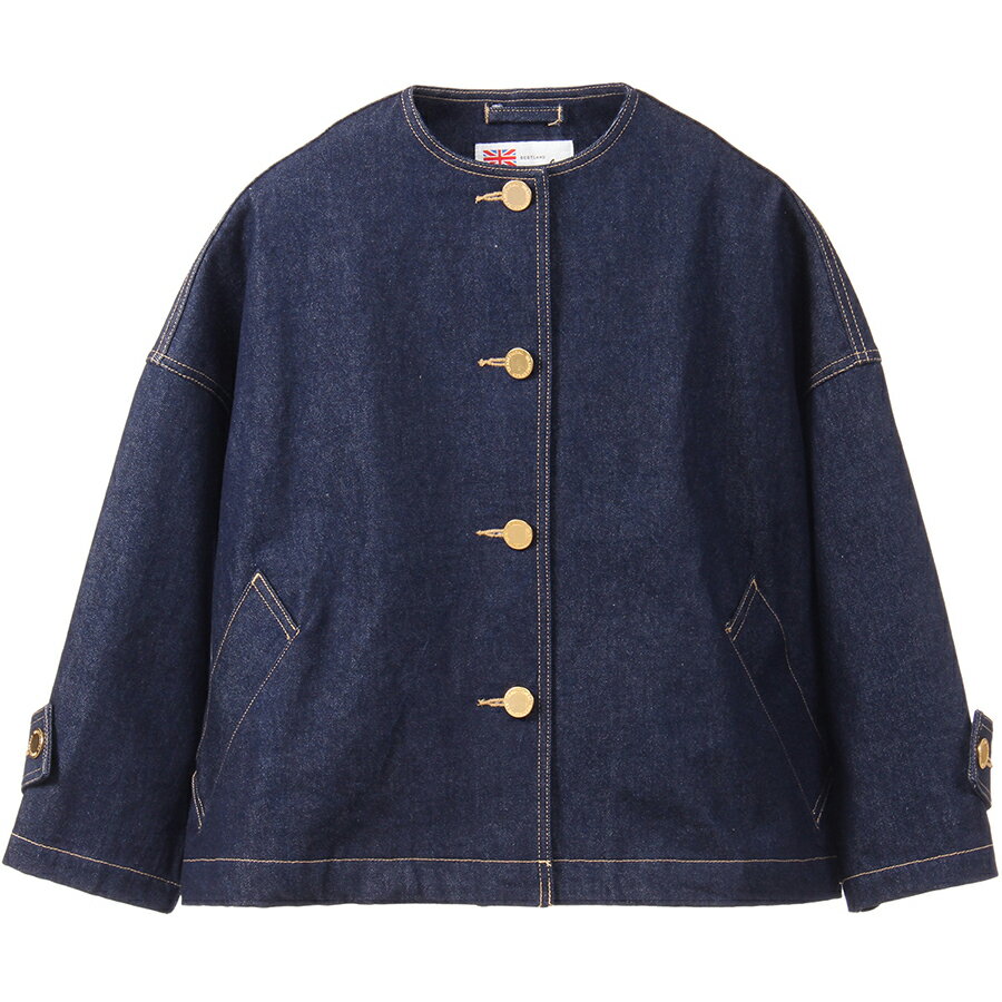 トラディショナルウェザーウェア レディース コート マールトン ノーカラーショートデニム Malton No Collar Short Denim L261CIFCO0469EM Traditional Weatherwear ノーカラー ジャケット