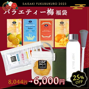 【25％OFF】バラエティー梅福袋ルイボスティー 福袋 お茶 紅茶 ノンカフェイン ティー 幸先福袋 まとめ買い 2023年 幸先福袋 グリーンルイボス 健康茶 H&F BELX エイチアンドエフ ベルクス