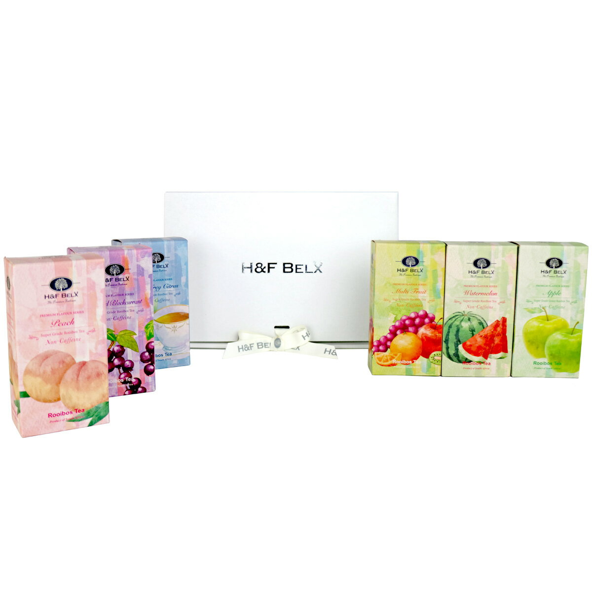 選べるお茶6個セットルイボスティー ルイボス茶 ギフト プレゼント 贈り物 手土産 セット お茶 ノンカフェイン メッセージカード ハーブ ブレンド 出産祝い 妊娠中 授乳中 結婚祝い H&F BELX エイチアンドエフ ベルクスのサムネイル