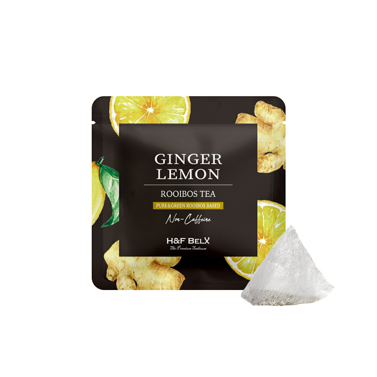 [Petit Pack] ジンジャーレモンルイボスティー 2.0g×5包 ハーブ ティー バッグ お茶 健康 美容 ノンカフェイン 水分補給 熱中症対策 紅茶 H&F BELX エイチアンドエフ ベルクス [M便 1/10]