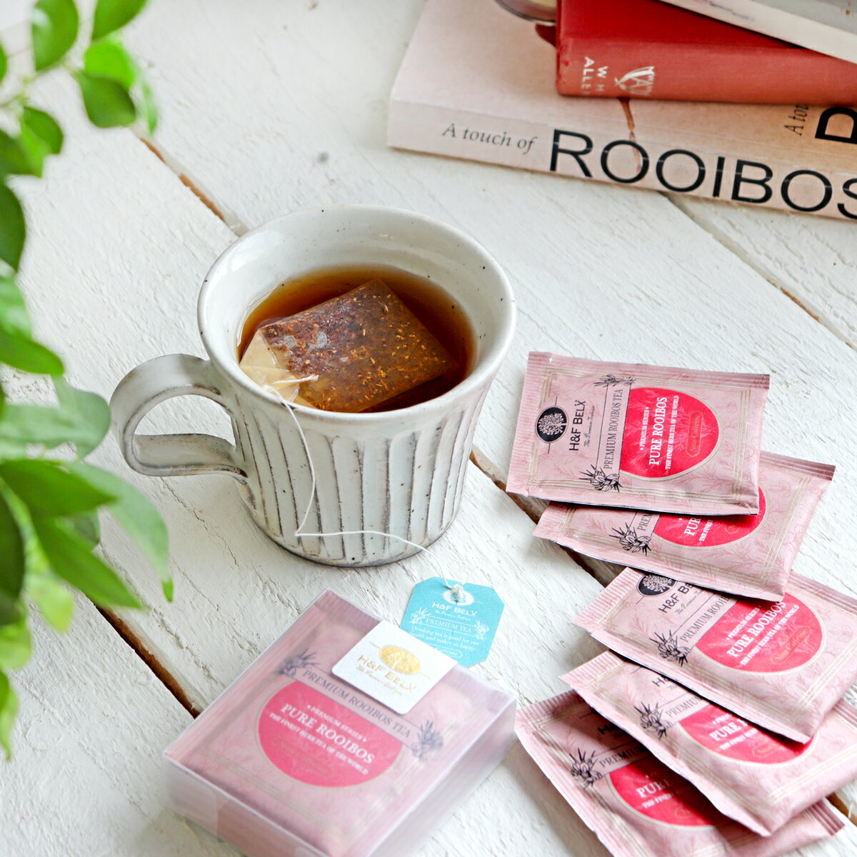 有機ピュアルイボスティー 1.5g×5TBルイボスティー ルイボス茶 ハーブティー 茶葉 ティーバッグ お茶 ノンカフェイン 定番 ベーシック プレミアム ピュア H&F BELX エイチアンドエフ ベルクス [M便 1/15]