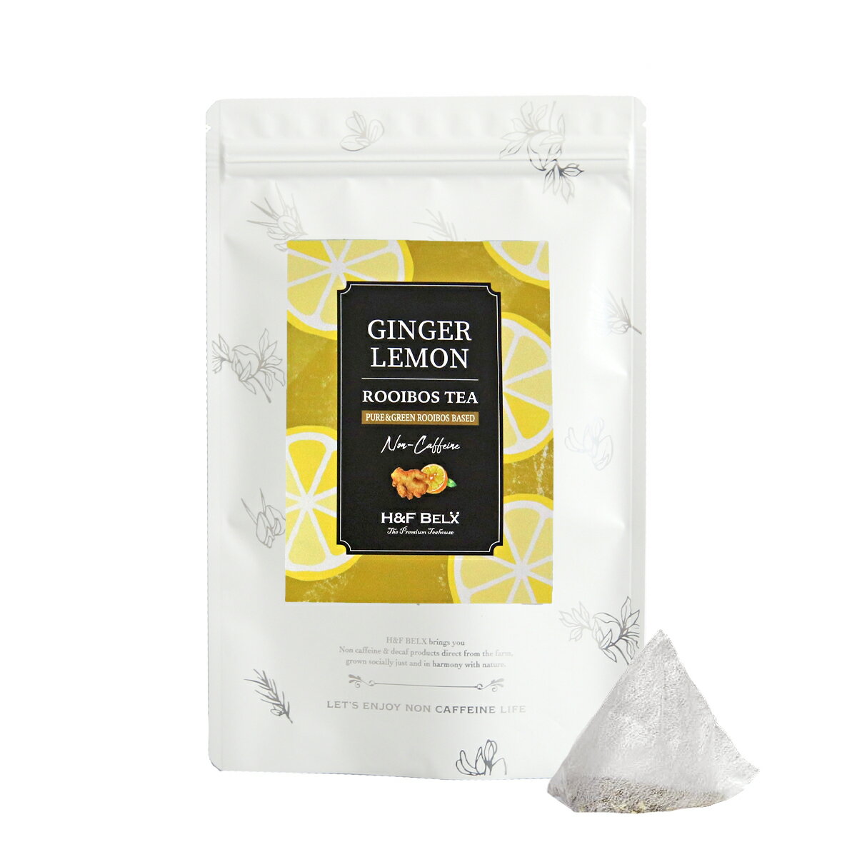 ジンジャーレモンルイボスティー 2.0g×30包大容量 水出し ルイボスティー 未発酵 グリーン フレーバー ハーブ ティー バッグ お茶 健康 美容 ノンカフ...