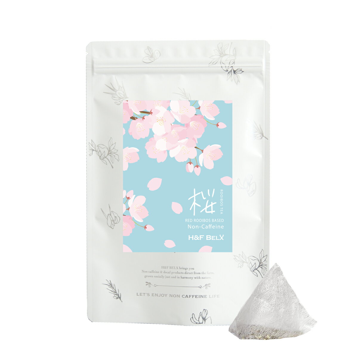 さくらルイボスティー 2.0g×30包桜 サクラ 大容量 水出し ルイボスティー ルイボス茶 未発酵 ピュア フレーバーティー ハーブティー 茶葉 ティーバッグ お茶 ノンカフェイン H&F BELX エイチアンドエフ ベルクス [M便 1/3]のサムネイル