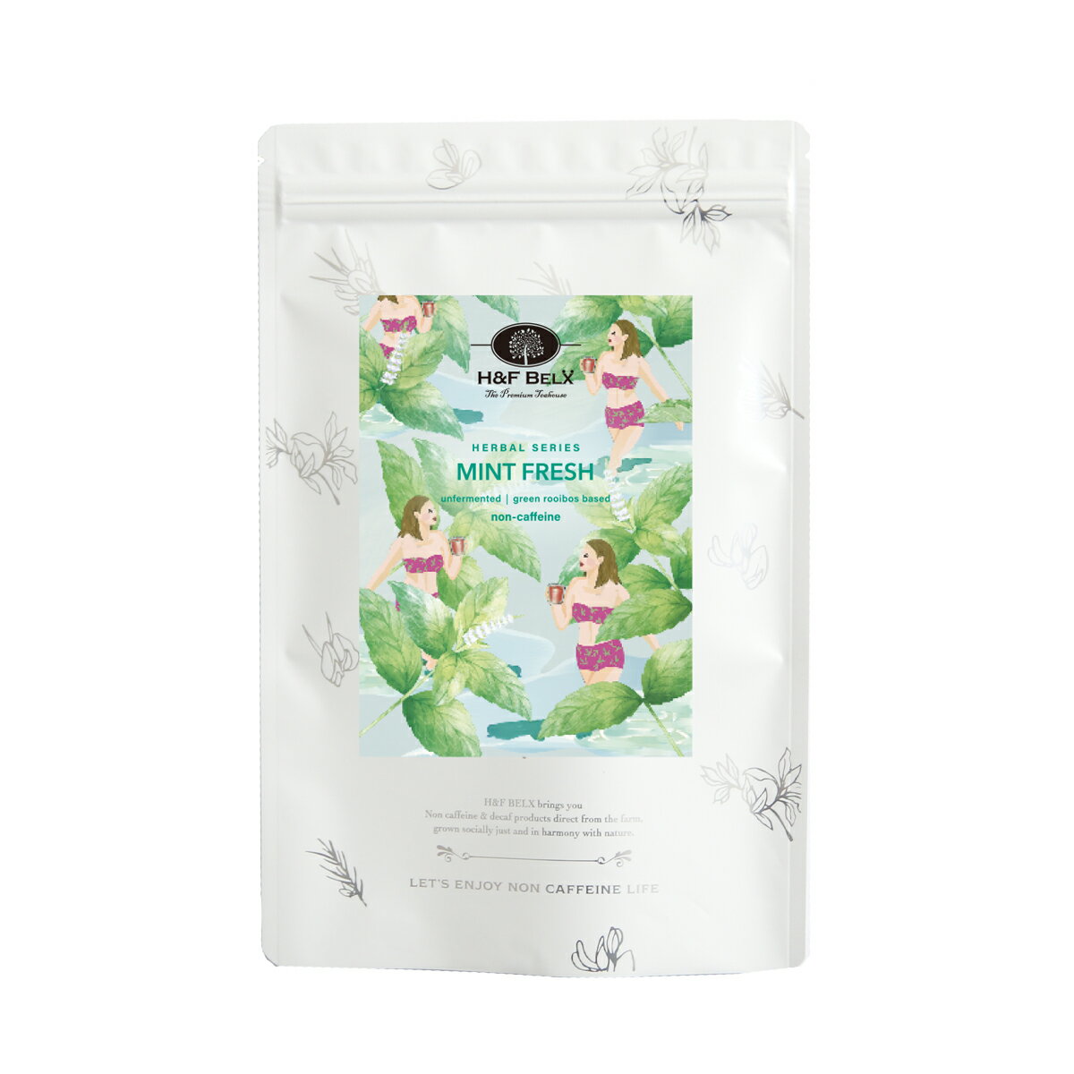 ミントフレッシュルイボスティー 2g×30包大容量 ルイボスティー 未発酵 フレーバー ハーブ ティー バッグ お茶 健康 美容 ノンカフェイン 温活 水分補給 熱中症対策 紅茶 H&F BELX エイチアンドエフ ベルクス [M便 1/3]