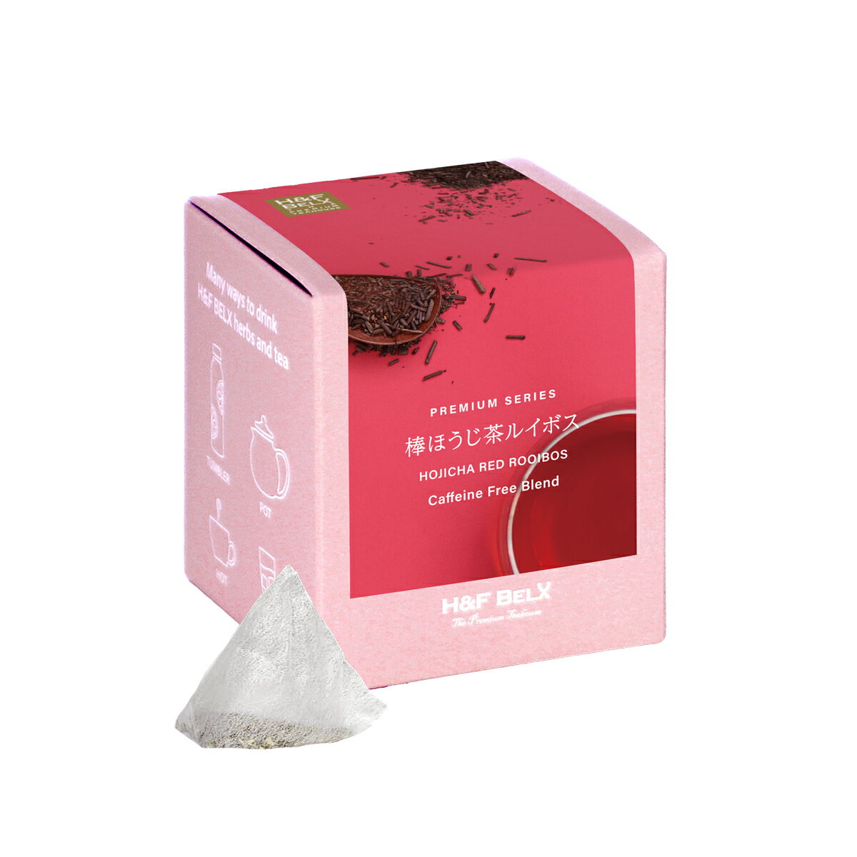 棒ほうじ茶 ルイボスティー（ピュア） 2.0g×20包ルイボス お茶 健康 美容 カフェインレス ノンカフェイン 水分補給 棒 ほうじ茶 テトラ ティーバッグ ベーシック 香ばしい 妊娠中 授乳中 食事用 温活 H&F BELX エイチアンドエフ ベルクス