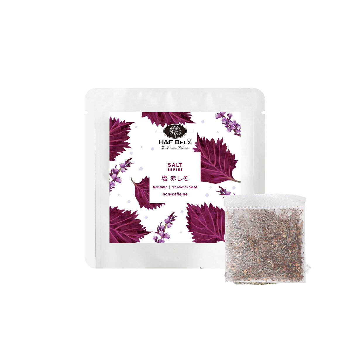 [Petit Pack] 塩 赤しそルイボスティー 1.5g×5包大容量 ルイボスティー ハロウィン お茶 健康 美容 ノンカフェイン 水分補給 紅茶 H&F BELX エイチアンドエフ ベルクス [M便 1/10]