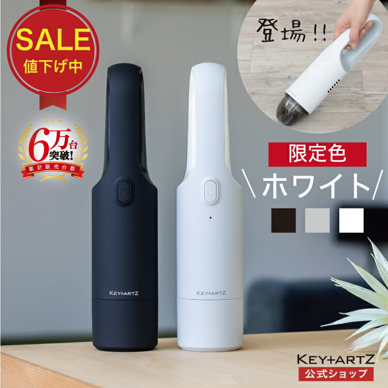 ハンディークリーナー P2倍【限定SALE!!500円OFF】ハンディクリーナー ハンディ掃除機 ハンディークリーナー ハンディー掃除機 ハンディ 掃除機 コードレス ミニ掃除機 髪の毛 猫砂 車 車中 充電式 軽量 USB充電 コンパクト 小型 おしゃれ 1年保証 ヒーローグリーン キーアーツ【HV-22】