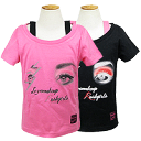 《ゆうパケット限定送料無料!》 RUSK GIRL アイズプリント Tシャツ【RCP】【ポイント消化】
