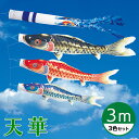 【送料無料】天泳ぐ華やかな鯉のぼり☆天華錦鯉 3M 3色セット【こいのぼり】【RCP】