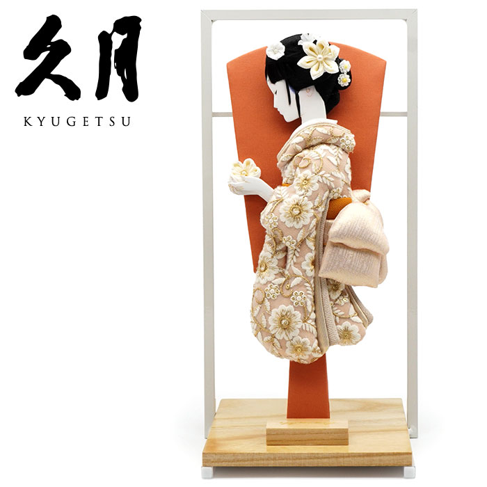 イマならクーポン利用で5%オフ！【送料無料】久月作 横顔刺繍レース羽子板 フレーム飾り　正月飾り/女..