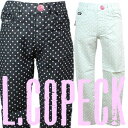 L.COPECK（コペック） ドット柄 ストレッチツイルパンツ 【RCP】