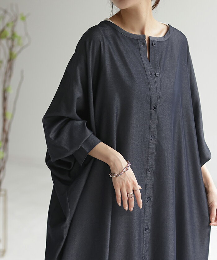 ワンピース シャツワンピース ロング シャツダ...の紹介画像3