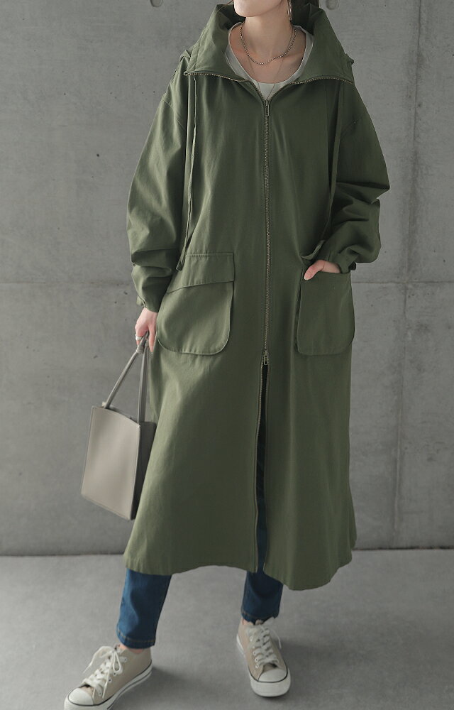 ★江口のりこさん着用 「小顔襟」すっぽりオーバーシルエット アウター ミリタリー ...