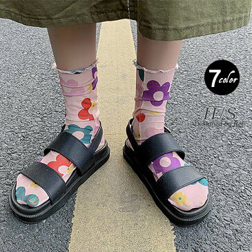【あす楽】 靴下 レディース 花柄 ショートソックス ソックス メッシュ スニーカーソックス 花 フラワー 女性用 ふくらはぎ 靴下コーデ 柄 模様 カラフル 短い ショート サンダルソックス メッシュソックス スニーカー サンダル ミディアム カラフル 春 夏 HUG.U