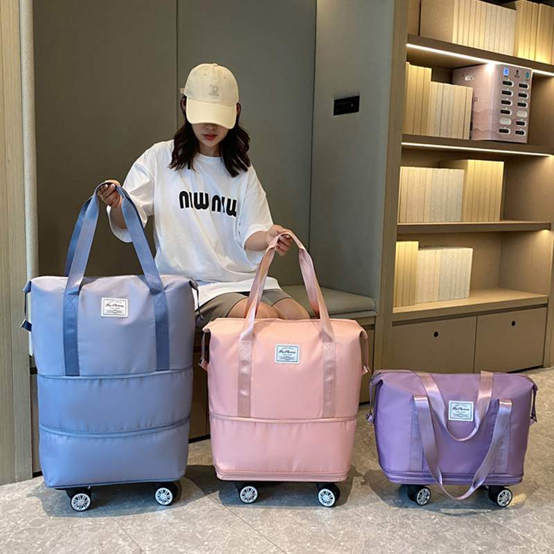 軽量3WAYキャリーバッグ｜2段拡張可能・取り外し可能なキャスター4つ付き・機内持ち込みサイズ・買い物/旅行/出張/ジム・旅行バッグ・大容量・大容量キャリーバッグ