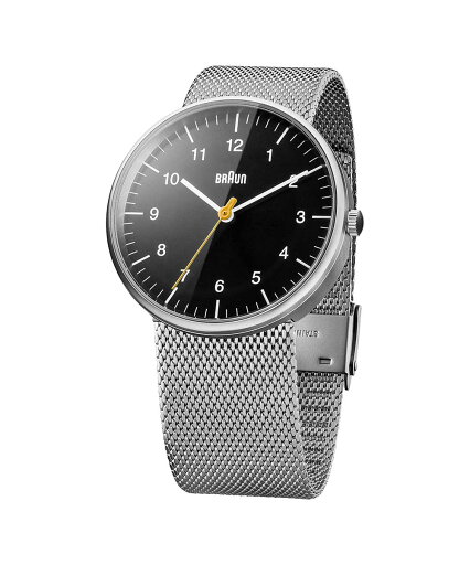 【9/4~5限定 ポイント5倍】正規品 BRAUN ブラウン 腕時計 メンズ レディース Classic 38mm クラシック シルバー ブラック メッシュベルト BN0021BKSLMHG