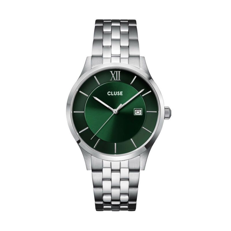 正規品 CLUSE クルース 腕時計 メンズ Antheor アンセオール グリーン シルバー ステンレスベルト cw22702