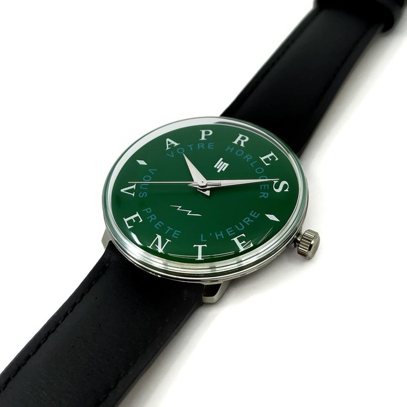 正規品 LIP リップ 腕時計 メンズ レディース Service Watch〈BEGINxHMS限定〉サービスウォッチ シルバー ブラックレザーベルト 670022 限定品
