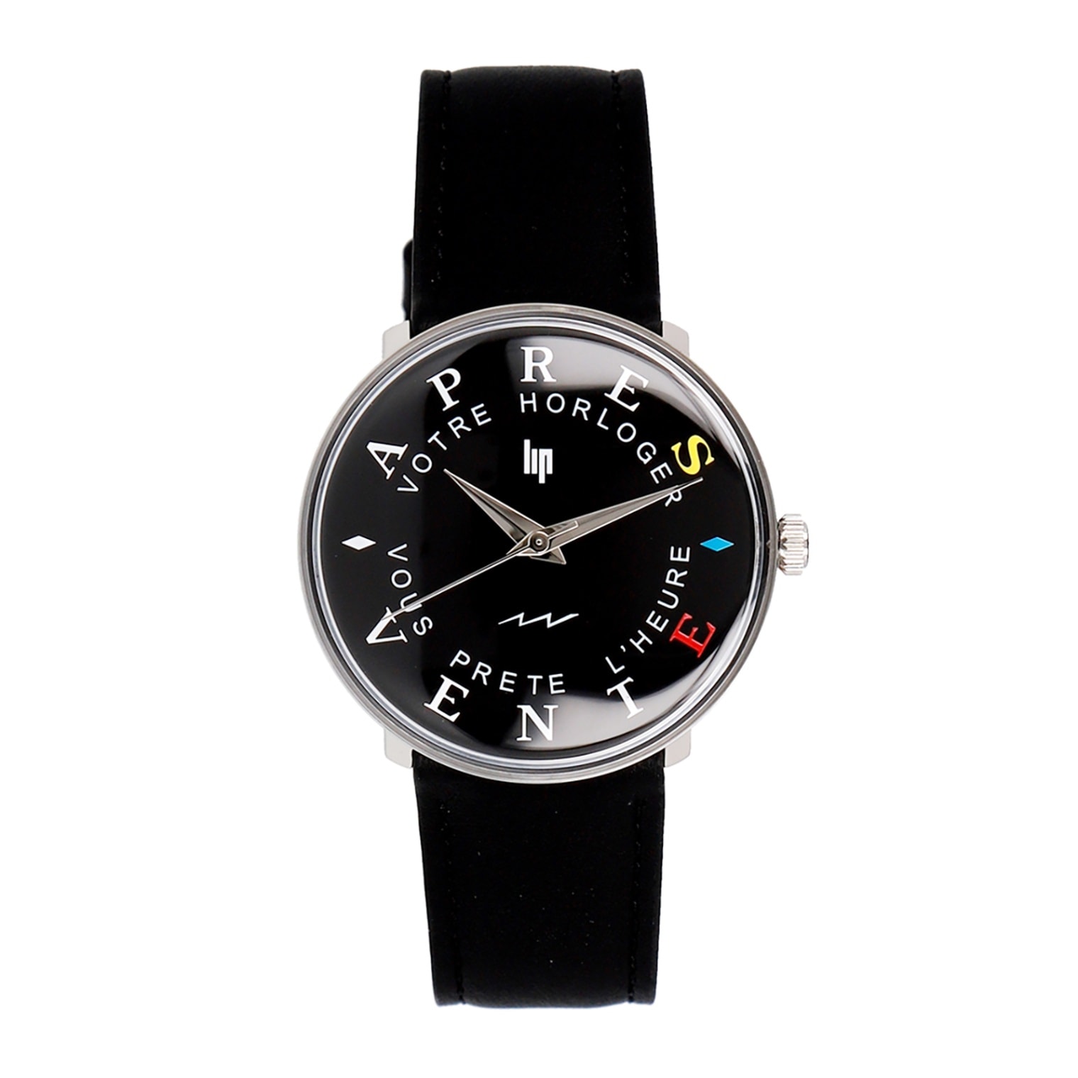 【5の付く日はP5倍】正規品 LIP リップ 腕時計 メンズ レディース Service Watch〈限定品〉シルバー ブラックレザーベルト 670023