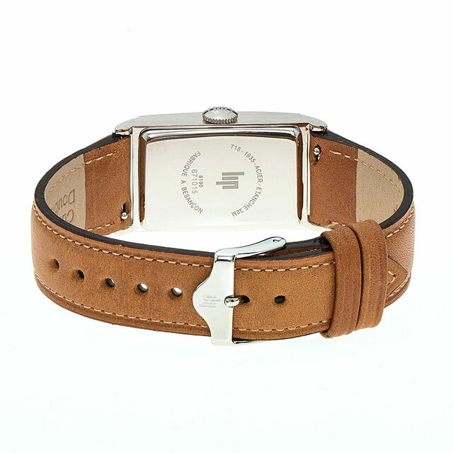 正規品 LIP リップ 腕時計 メンズ レディース Churchill T18 チャーチル シルバー ブラウンレザーベルト 671015