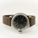 【9/4~5限定 ポイント5倍】M.R.M.W.×KEYFORD モントルロロイミリタリーウォッチ 腕時計 メンズ レディースTuxedo dial タキシードダイヤル グレー/ブラウン レザーベルト