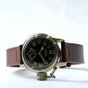 【9/4~5限定 ポイント5倍】M.R.M.W. モントルロロイミリタリーウォッチ 腕時計 メンズ レディース Buships watch ブシップウォッチ スモールセコンド/ブラウン レザーベルト