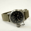 【9/4~5限定 ポイント5倍】M.R.M.W. モントルロロイミリタリーウォッチ 腕時計 メンズ レディース Buships watch ブシップウォッチ スモールセコンド/オリーブ 布ベルト