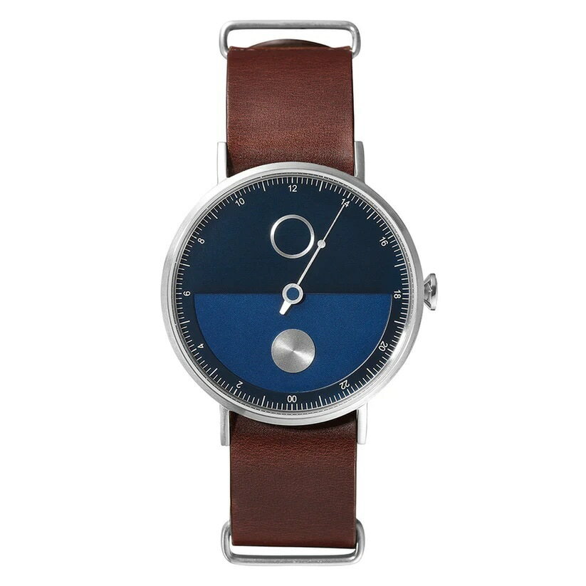 【お買い物マラソン|P5倍対象】正規品 TACS タックス 腕時計 メンズ レディース DAY&NIGHT デイ&ナイト シルバー ブルー ブラウンレザーベルト...