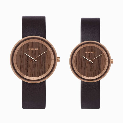 正規品 VEJRHOJ ヴェアホイ ベアホイ 木製腕時計 ペアウォッチ メンズ レディース The ROSE 40mm&34mm ローズ ブラウン レザーベルト ウォールナット VW-4009-3418 正規品 VEJRHOJ ヴェアホイ ベアホイ 木製腕時計 ペアウォッチ メンズ レディース The ROSE 40mm&34mm ローズ ブラウン レザーベルト ウォールナット VW-4009-3418