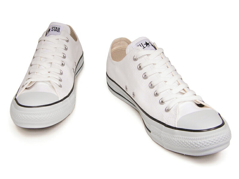 4/21再入荷【人気の白×黒ライン】コンバース スニーカー オールスター CONVERSE ALL STAR OX カラーズ ローカット ホワイト/ブラック 白 黒 レディース メンズ キャンバス 送料無料